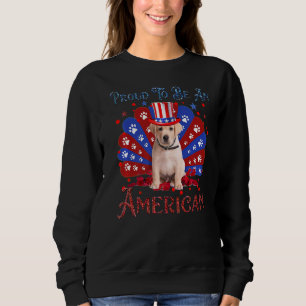 Sudadera Bandera Norteamericana Cute Goldador Feliz 4 De Ju