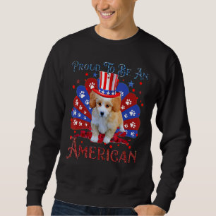 Sudadera Bandera Norteamericana De Chih Poo Feliz 4 De Juli