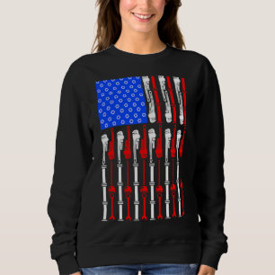 Sudadera Bandera Norteamericana de plomo Fontanería Patriót