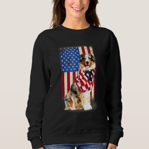 Sudadera Bandera Norteamericana Pastora Australiana De Ee.U