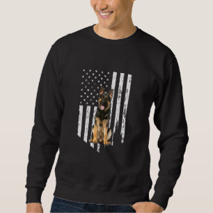 Sudadera Bandera norteamericana pastora patriótica perro 4
