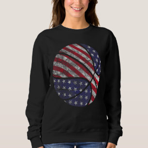 Sudadera Bandera Norteamericana Retro Baloncesto 4 de julio