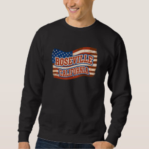 Sudadera Bandera norteamericana vintage de Roseville City C