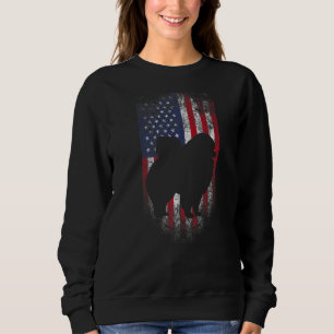 Sudadera Bandera Norteamericana Vintage Patriótica Perro Es