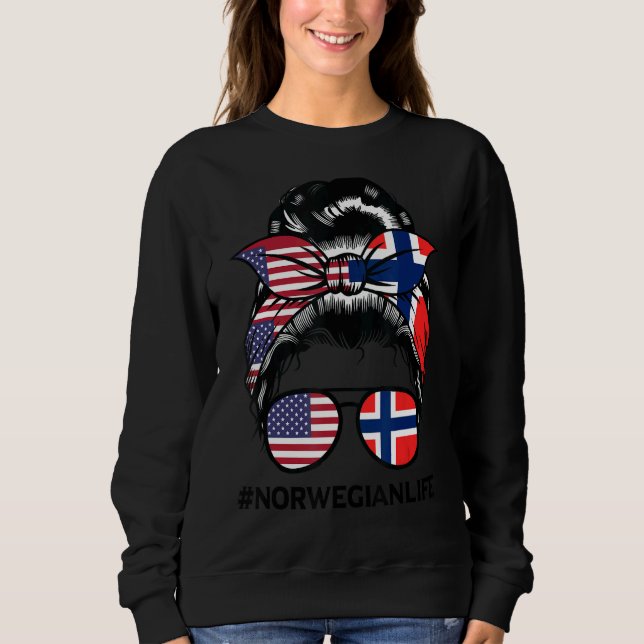 Sudadera Bandera noruega (Anverso)