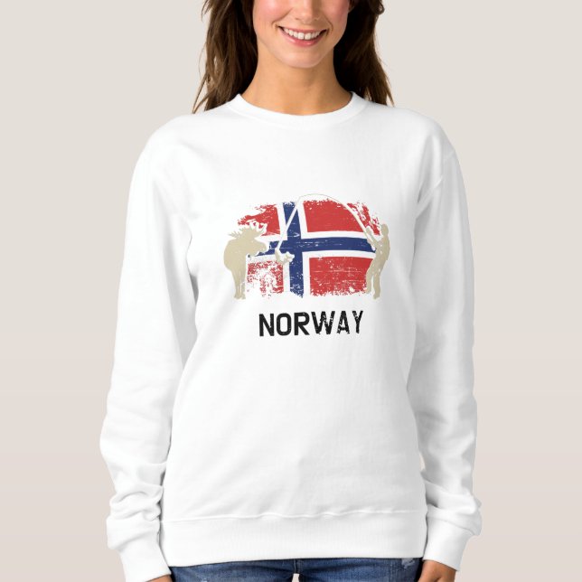 Sudadera Bandera noruega (Anverso)