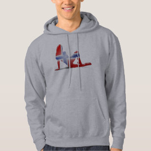 Sudadera Bandera noruega de la silueta del chica