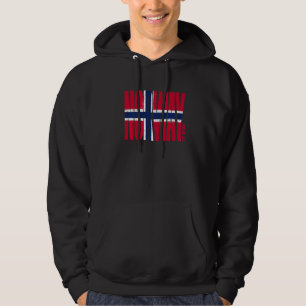 Sudadera Bandera noruega Día de Noruega 17 de mayo Cruz nór