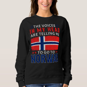 Sudadera Bandera noruega vintage Escandinavia Orgullo Norue