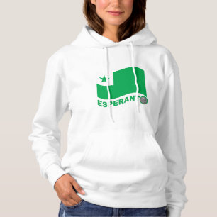 Sudadera Bandera ondulada de esperanto+texto y zamenhof,