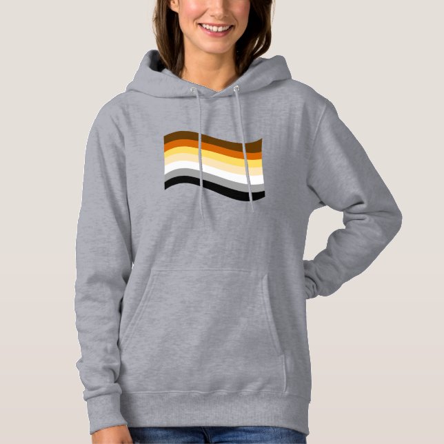 Sudadera Bandera Ondulada Orgullo de Oso (Anverso)