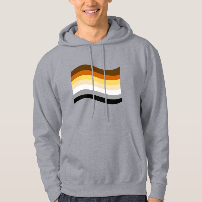 Sudadera Bandera Ondulada Orgullo de Oso (Anverso)