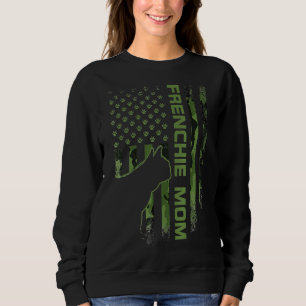 Sudadera Bandera Orgullosa Mamá Bulldog Francés