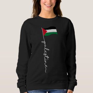 Sudadera Bandera Palestina Con Nombre Palestino