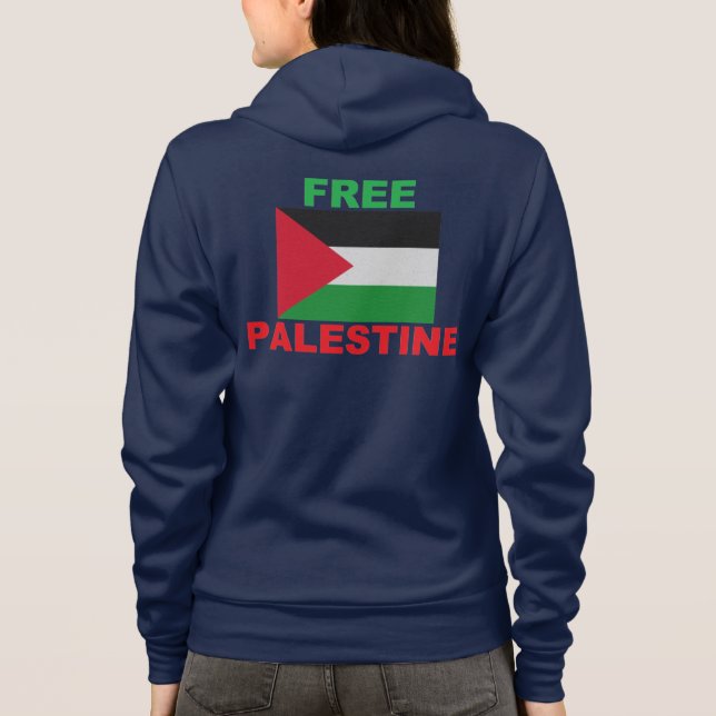 Sudadera Bandera Palestina Libre Palestina (Reverso)