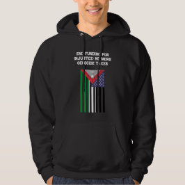 Sudadera Bandera palestino-estadounidense - Detengan los ge