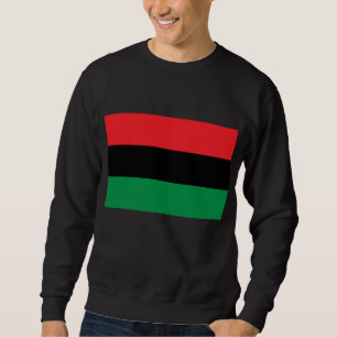 Sudadera bandera panafricana, historia negra afroamericana