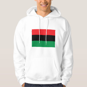 Sudadera bandera panafricana, historia negra afroamericana