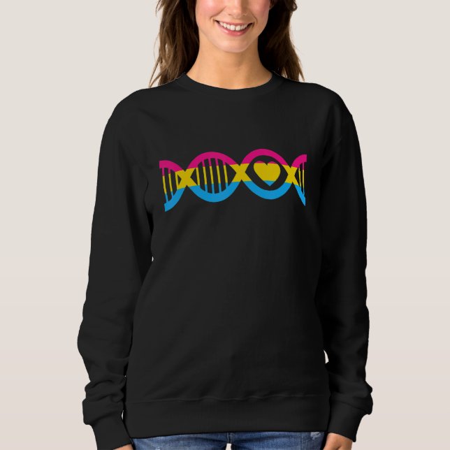 Sudadera Bandera Pansexual Dna Lgbt Lgbtq (Anverso)