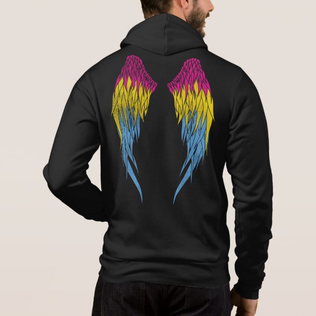 Sudadera Bandera Pansexual - Halo - Wings (Reverso)