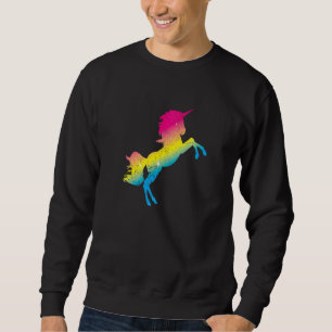 Sudadera Bandera Pansexualista De Unicornio Lgbt Pan Orgull