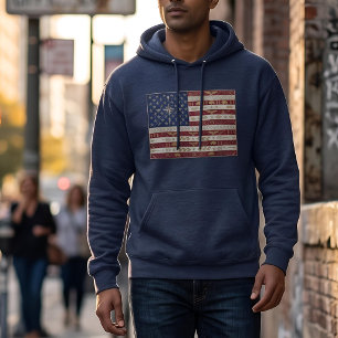 Sudadera Bandera patrimonio Art Deco Estados Unidos Año