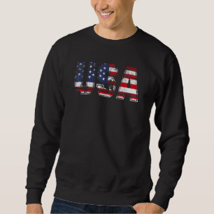 Sudadera Bandera Patriótica Americana De EE. UU. Para Hombr
