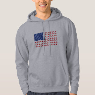 Sudadera Bandera Patriótica Americana Snowboarder