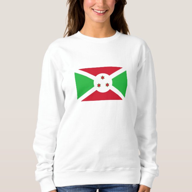 Sudadera Bandera patriótica burundesa (Anverso)