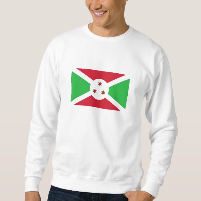 Sudadera Bandera patriótica burundesa (Anverso)
