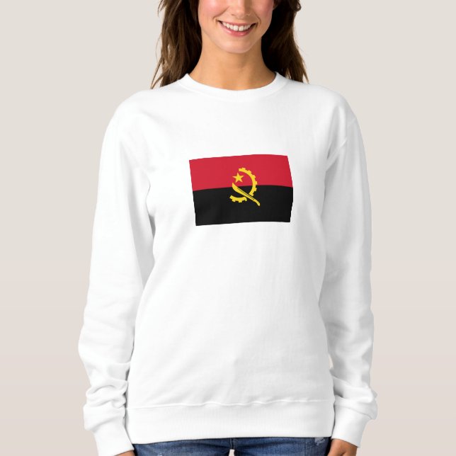 Sudadera Bandera Patriótica de Angola (Anverso)