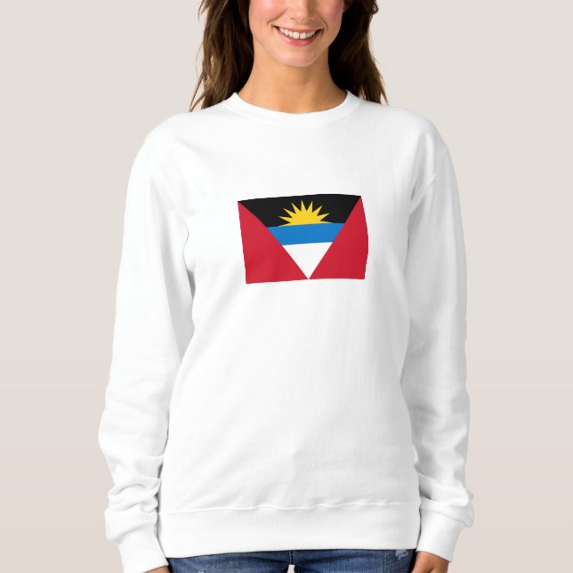 Sudadera Bandera Patriótica de Antigua y Barbuda (Anverso)
