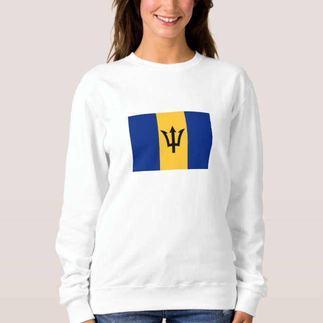 Sudadera Bandera Patriótica de Barbados (Anverso)