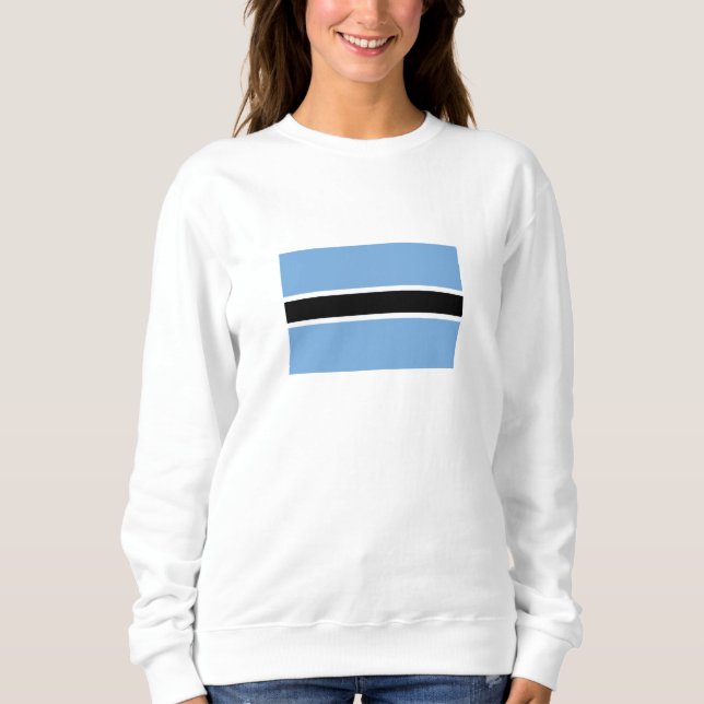 Sudadera Bandera patriótica de Botsuana (Anverso)