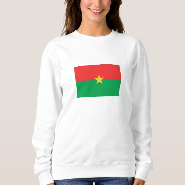 Sudadera Bandera patriótica de Burkina Faso (Anverso)