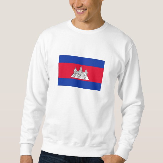 Sudadera Bandera Patriótica De Camboya (Anverso)
