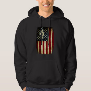 Sudadera Bandera Patriótica de EE. UU. Radio Símbolo Intern