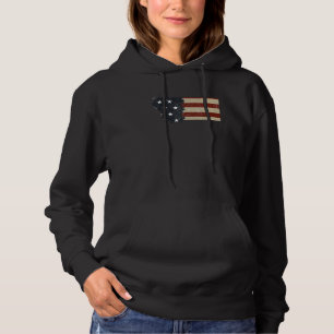 Sudadera Bandera Patriótica de los EE. UU. del Estado de Mo