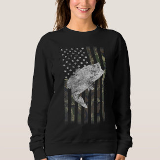 Sudadera Bandera Patriótica Estadounidense De Pesca De Pece