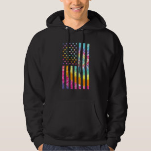 Sudadera Bandera Patriótica Estadounidense Para Hombres Niñ