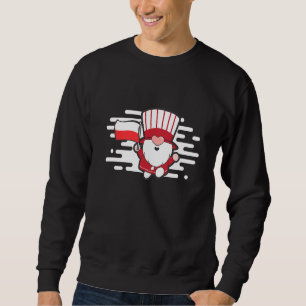 Sudadera Bandera patriótica polaca chillando con nómadas ho