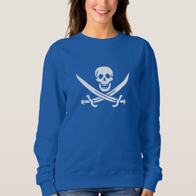 Sudadera Bandera Pirata Calavera Espadas Cruzadas (Anverso)
