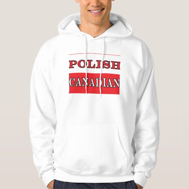 Sudadera Bandera polaca canadiense (Anverso)