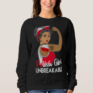 Sudadera Bandera polaca irrompible de Chica polaco