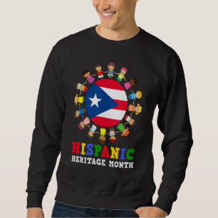 Sudadera Bandera portorriqueña Patrimonio hispano Puerto Ri