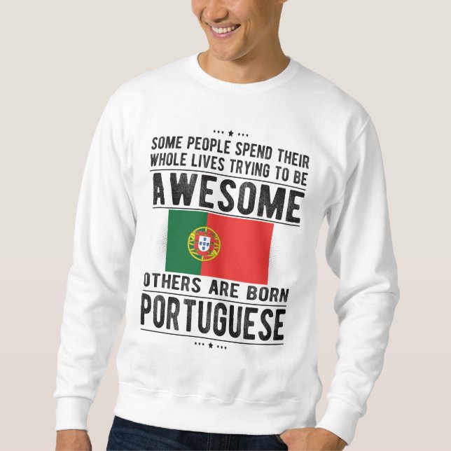 Sudadera Bandera portuguesa Patrimonio portugués Raíces por (Anverso)