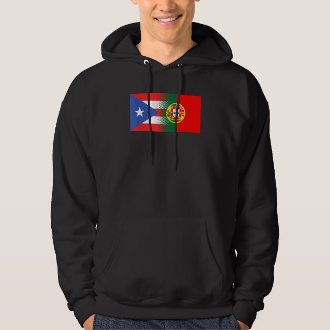 Sudadera Bandera portuguesa puertorriqueña Puerto Rico Port (Anverso)