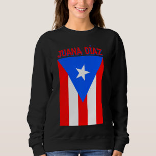 Sudadera Bandera puertorriqueña Juana Díaz Puerto Rico