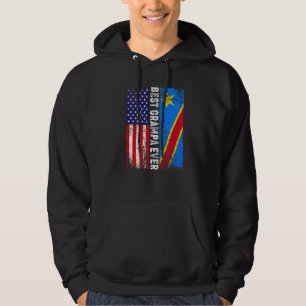 Sudadera Bandera Retro Americana Bandera Congo Mejor Grampa