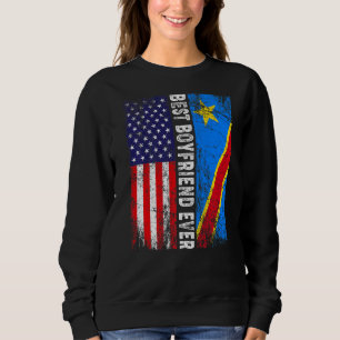 Sudadera Bandera Retro Americana Bandera del Congo Mejor No